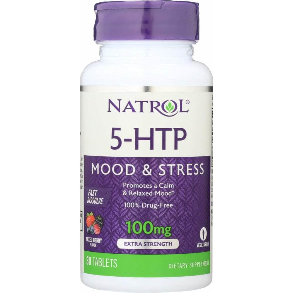 Natrol Natrol 5-HTP Wild Berry Flavor 100 mg, 30 tablets