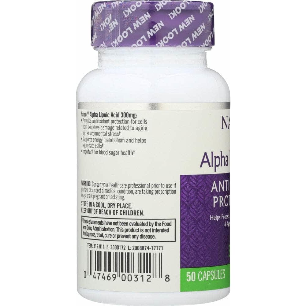 Natrol Natrol Alpha Lipoic Acid 300 mg, 50 Capsules