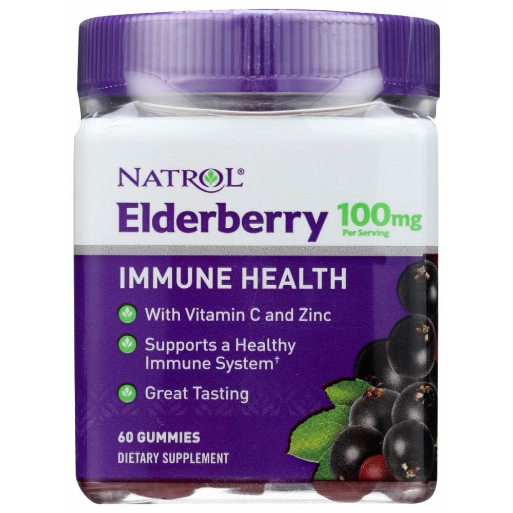 NATROL Natrol Elderberry Gummies 100Mg, 60 Pc