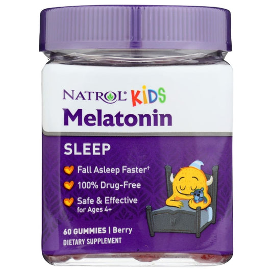 NATROL: Kids Melatonin Berry Gummies 60 pc (Pack of 3) - Health > Natural Remedies > Sleep Aids - NATROL