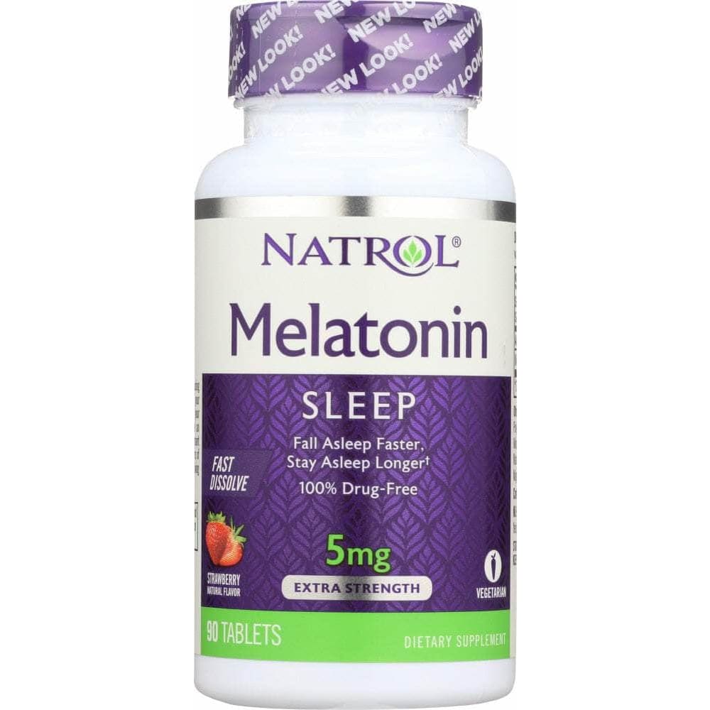 Natrol Natrol Melatonin Fast Dissolve Tablets Strawberry 5 mg, 90 tablets