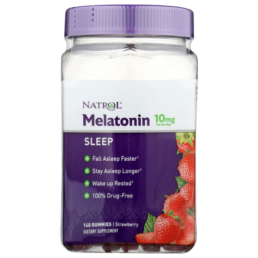 NATROL: Melatonin Gummies 10mg 140 pc - Health > Natural Remedies > Sleep Aids - NATROL