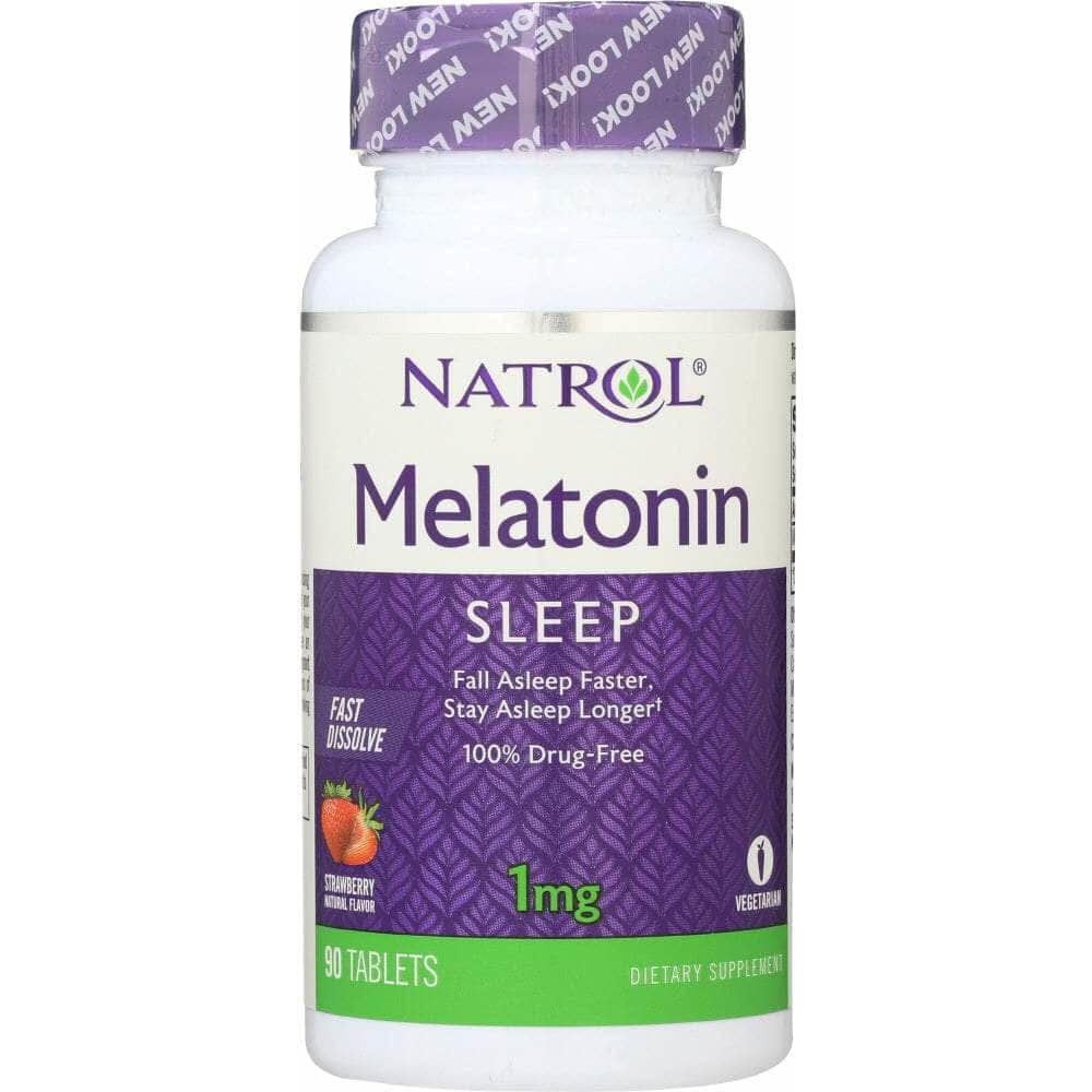 Natrol Natrol Melatonin Strawberry Flavor 1 Mg, 90 tablets