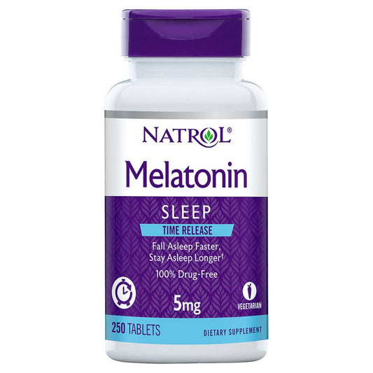 Natrol Melatonin Time Release 5 mg. 250 Tablets - Sleep Aids - Natrol
