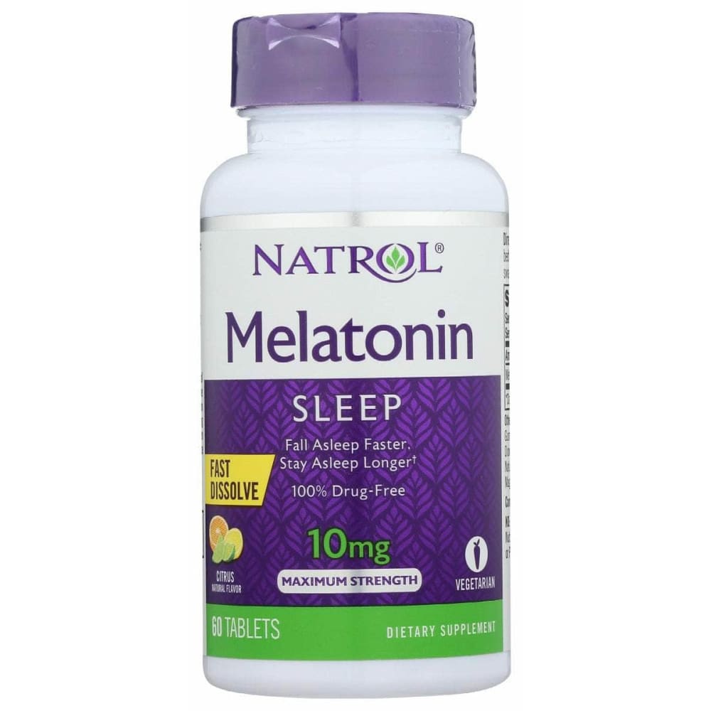 NATROL Natrol Sleep Support 10Mg Citrus Fast Dissolve Tablets, 60 Cp