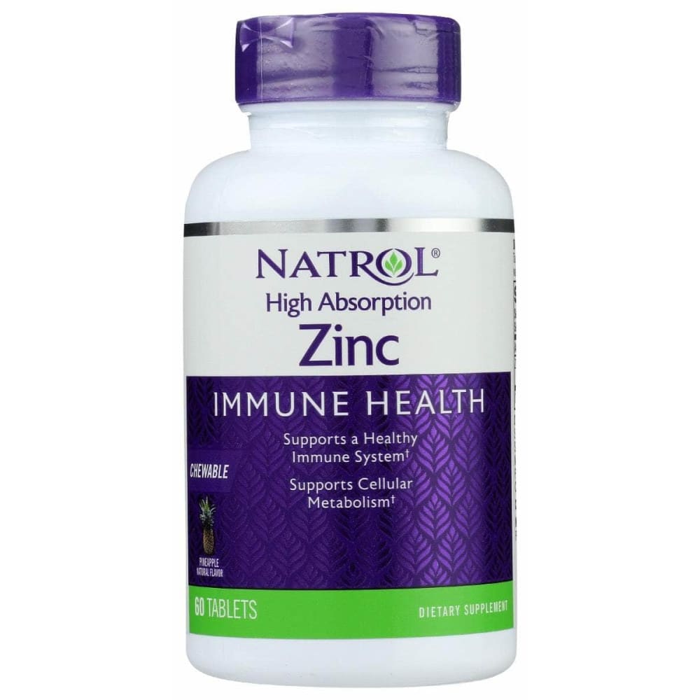 NATROL Natrol Zinc High Absorption Chew, 60 Tb