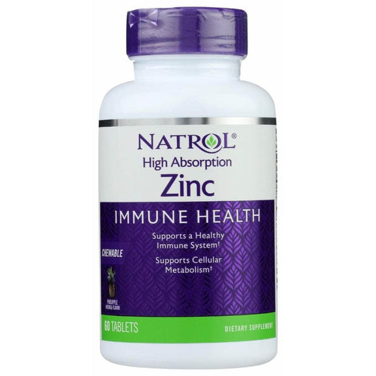 NATROL Natrol Zinc High Absorption Chew, 60 Tb