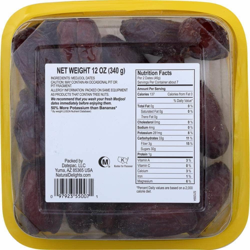 Bard Valley Natural Delights Date Medjool Pitted, 12 oz