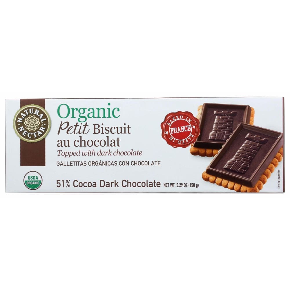 Natural Nectar Grocery > Snacks > Cookies > Cookies NATURAL NECTAR: Biscuit Petit Dark Choco, 5.29 oz