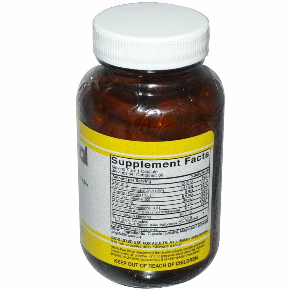 NATURAL SOURCES Natural Sources  Raw Adrenal, 60 Capsules