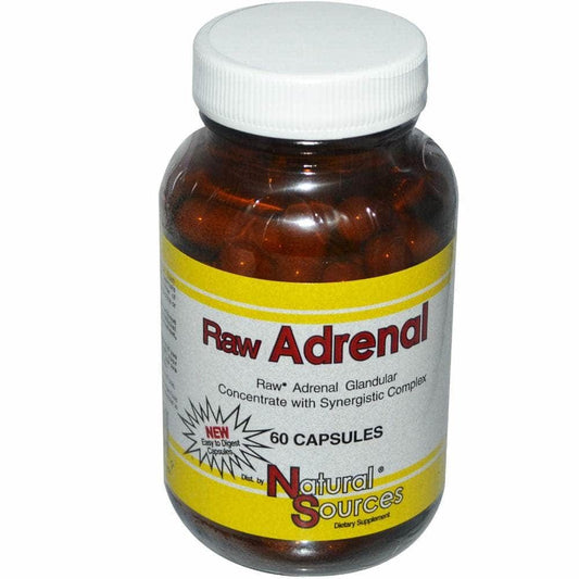 NATURAL SOURCES Natural Sources  Raw Adrenal, 60 Capsules
