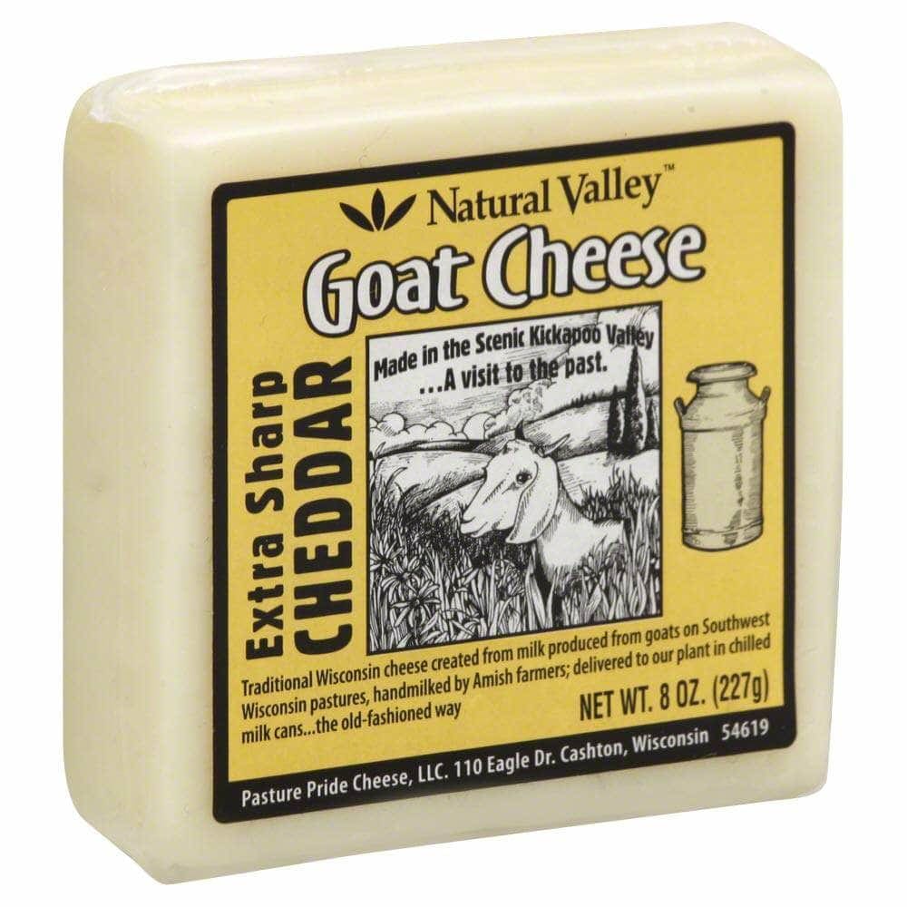 Natural Valley Natural Valley Extra Sharp Cheddar Goat Cheese, 8 oz