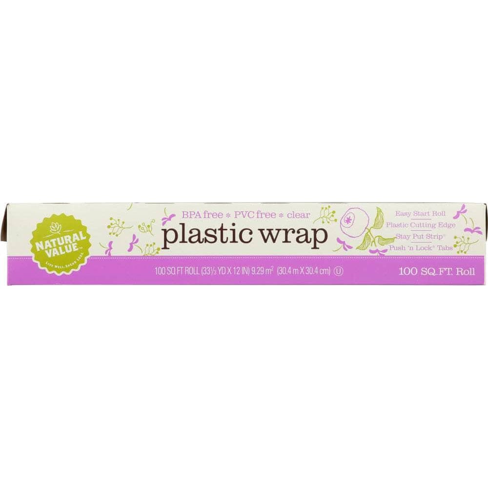 NATURAL VALUE Natural Value Plastic Wrap, 100 Sq Ft