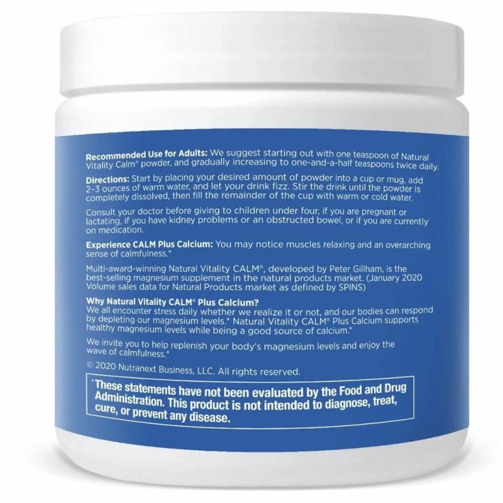 NATURAL VITALITY Natural Vitality Calm Calcium Original, 8 Oz
