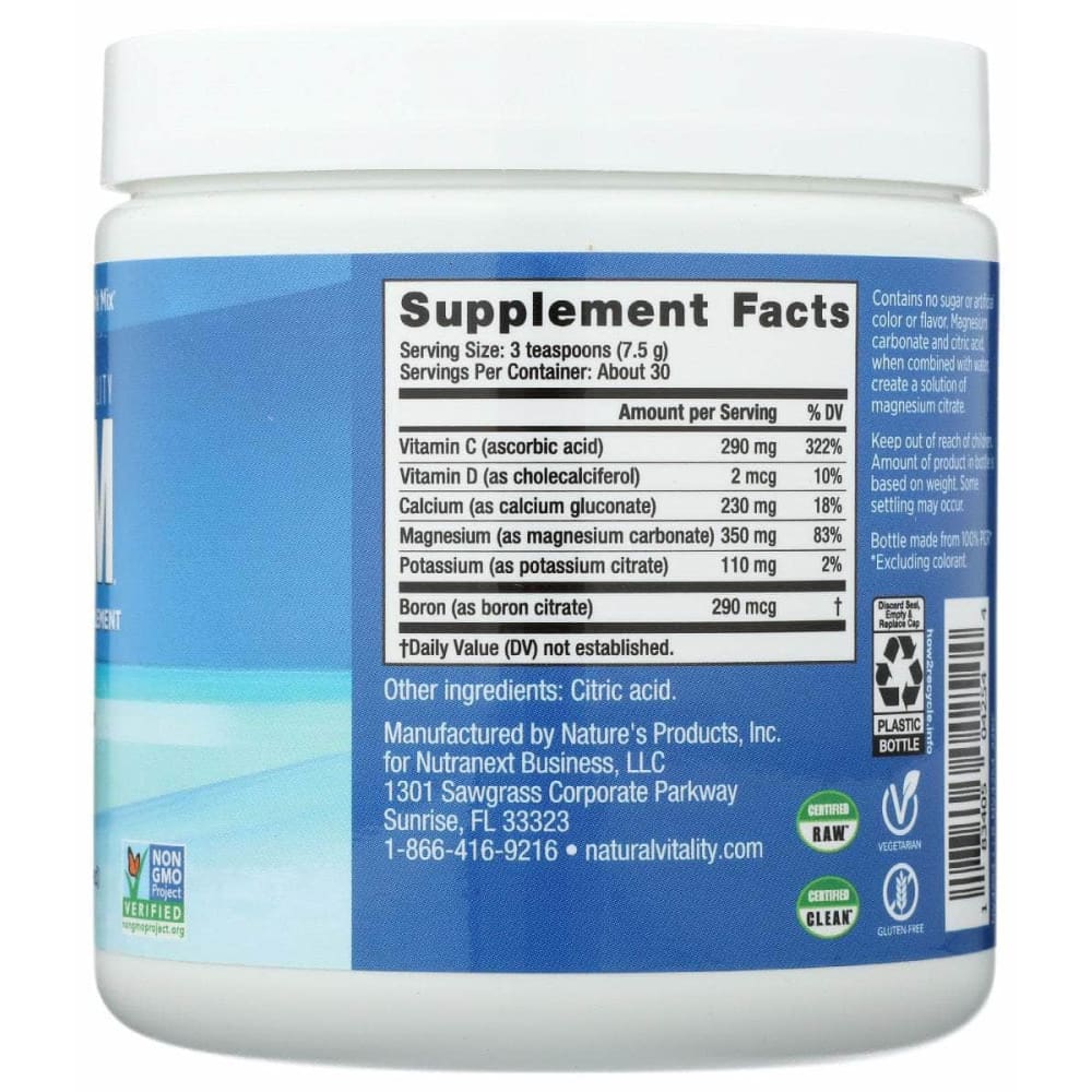 NATURAL VITALITY Natural Vitality Calm Calcium Plain, 8 Oz