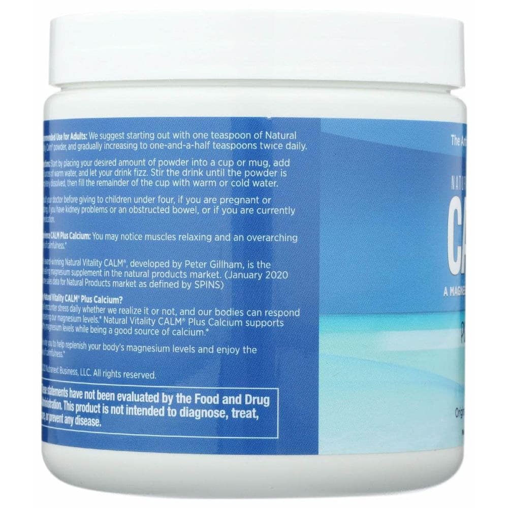 NATURAL VITALITY Natural Vitality Calm Calcium Plain, 8 Oz