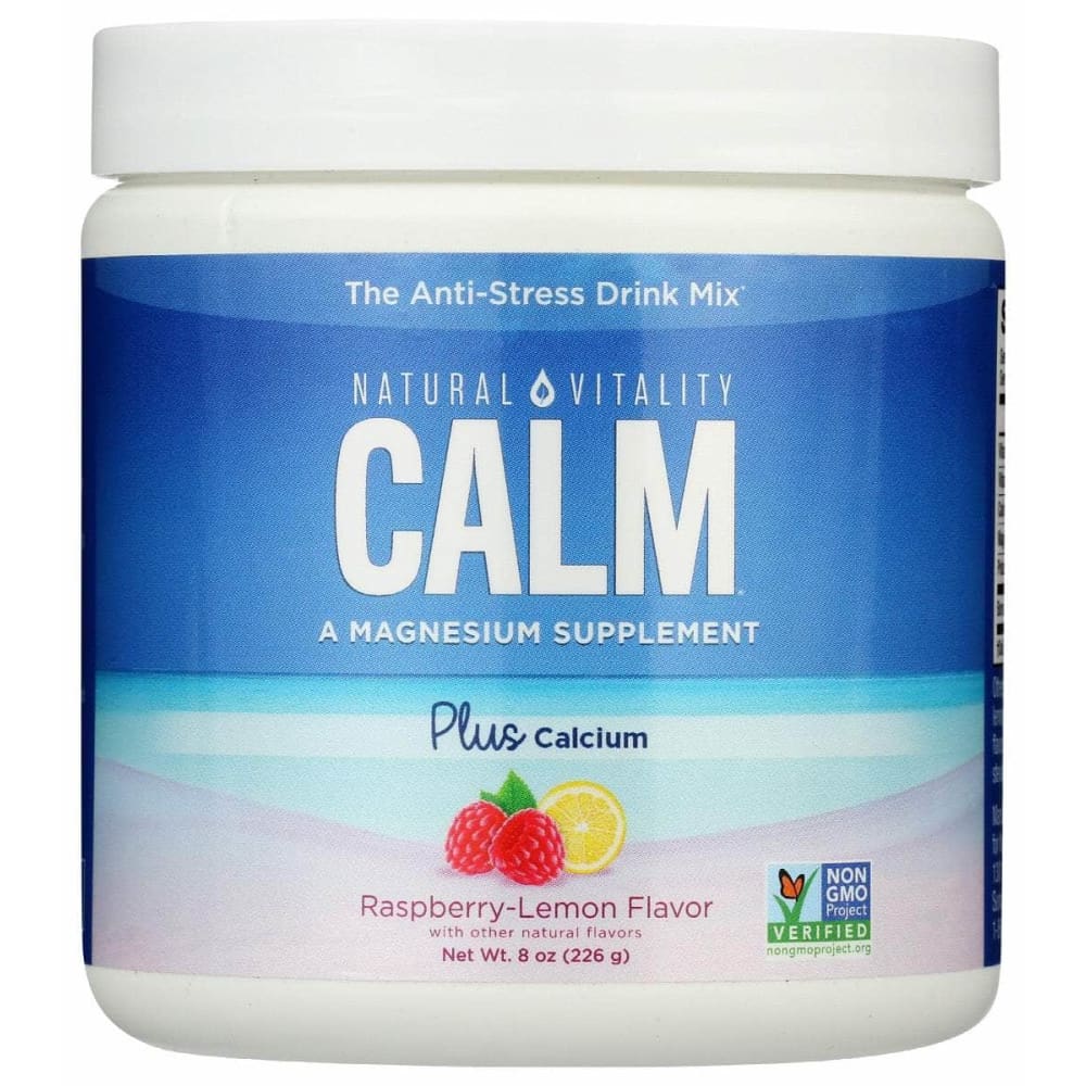 NATURAL VITALITY Natural Vitality Calm Calcium Rasp Lemon, 8 Oz