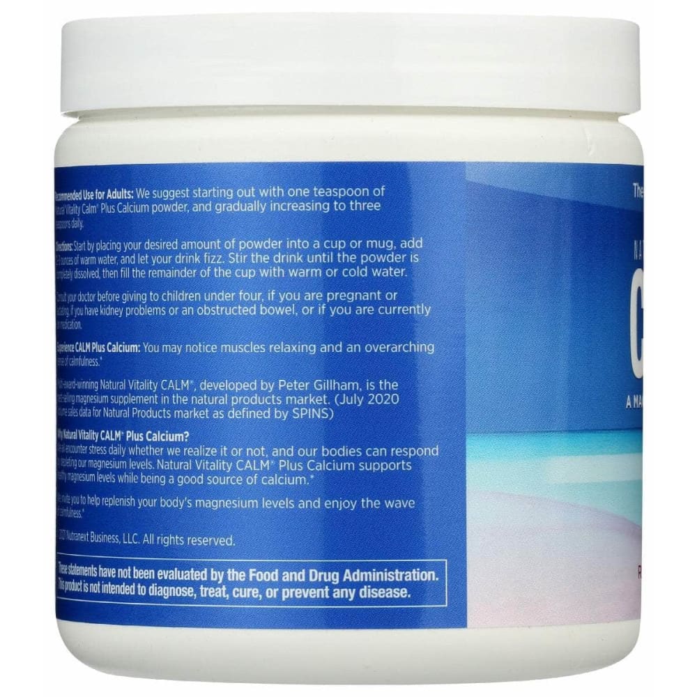 NATURAL VITALITY Natural Vitality Calm Calcium Rasp Lemon, 8 Oz