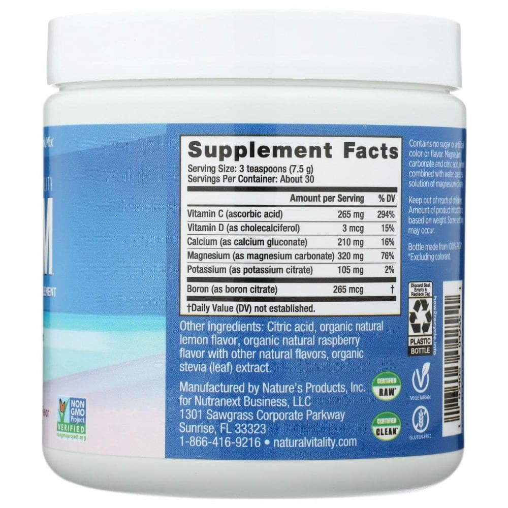 NATURAL VITALITY Natural Vitality Calm Calcium Rspbry Lemon, 8 Oz