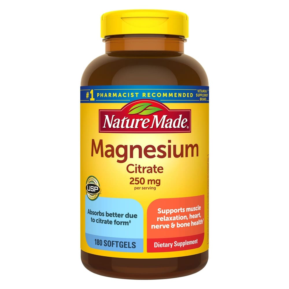 Nature Made Magnesium Citrate 250 mg Softgels 180 ct. - Home/Health & Beauty/Vitamins & Supplements/Multivitamins/ - Nature Made