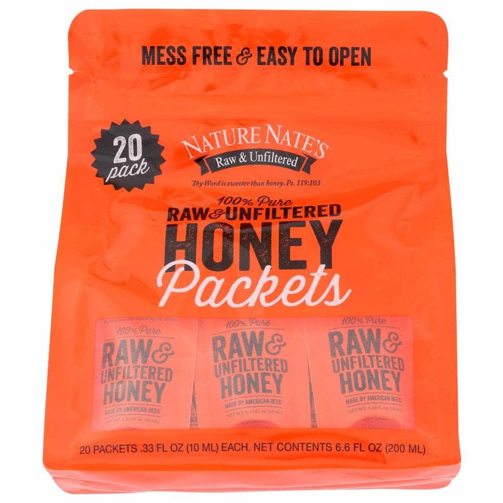 Nature Nates Nature Nates Honey Packet 20ct Bag, 6.6 oz