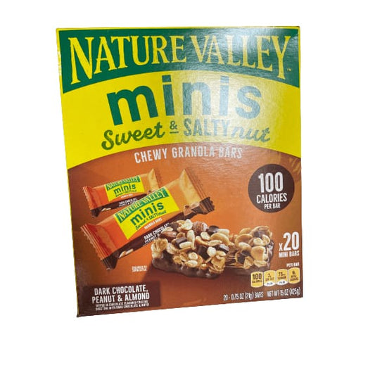 Nature Valley Nature Valley Minis, Dark Chocolate Peanut & Almond Granola Bars, 20 ct, 15 oz