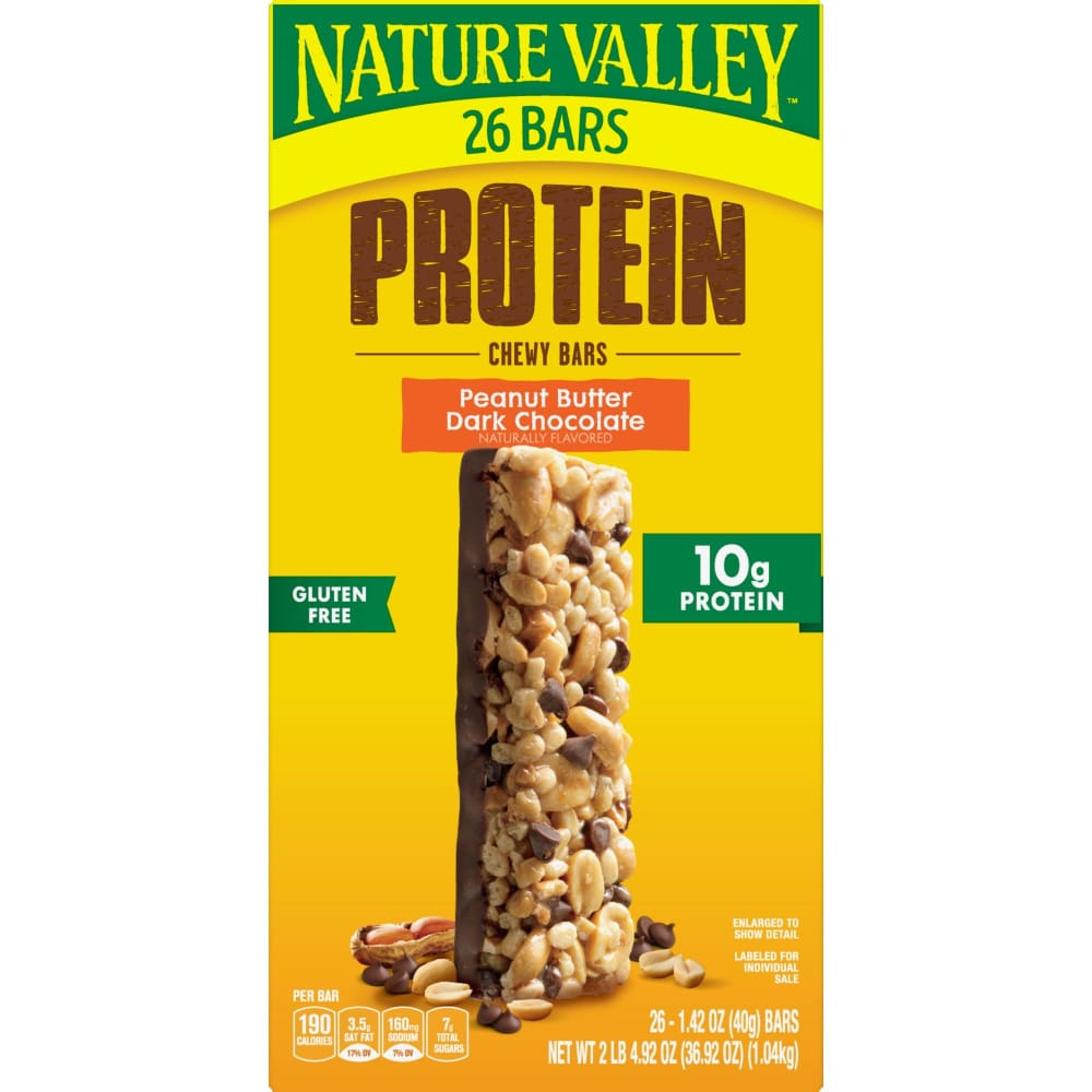 Nature Valley Peanut Butter Chocolate Protein Chewy Bars 26 ct. - Nature Valley