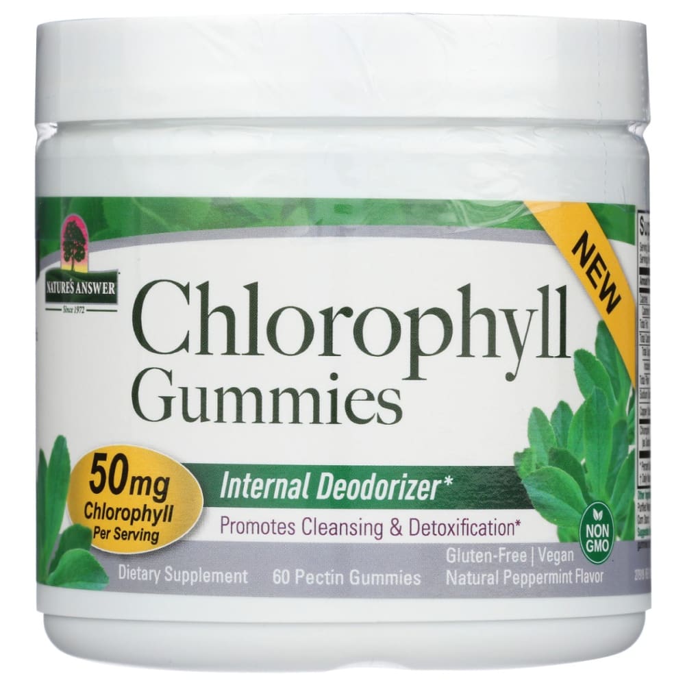 NATURES ANSWER: Chlorophyll Gummies 60 pc - NATURES ANSWER