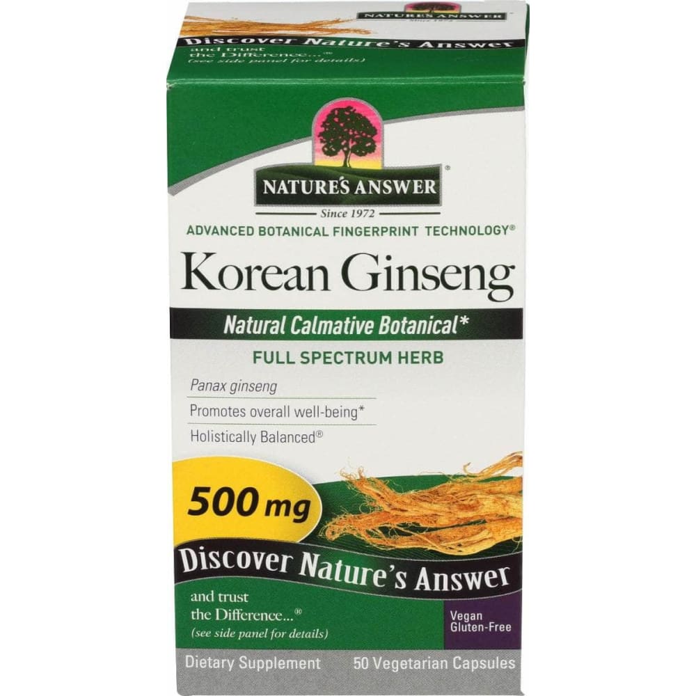NATURES ANSWER Natures Answer Korean Ginseng Root, 50 Vc