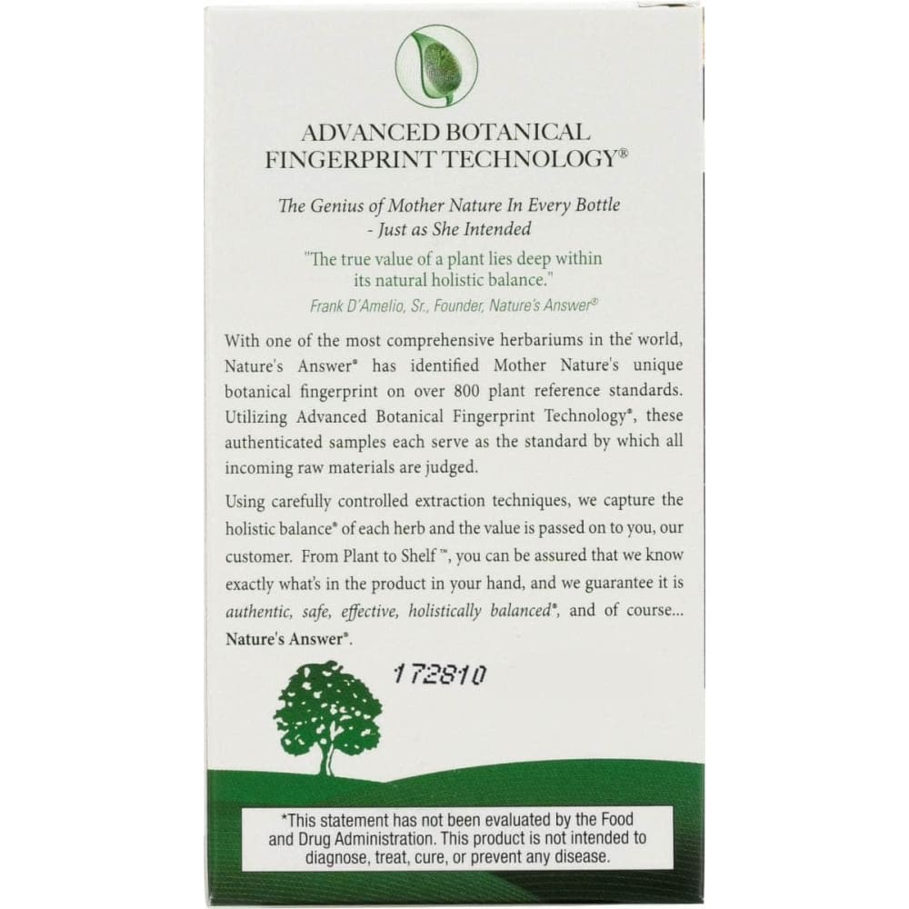 NATURES ANSWER Natures Answer Korean Ginseng Root, 50 Vc