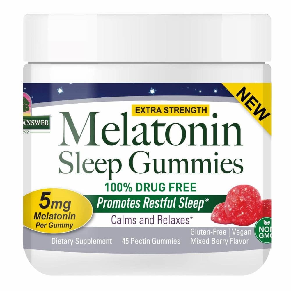 NATURE'S ANSWER Vitamins & Supplements > Miscellaneous Supplements NATURE'S ANSWER Melatonin 5mg Gummy, 45 pc