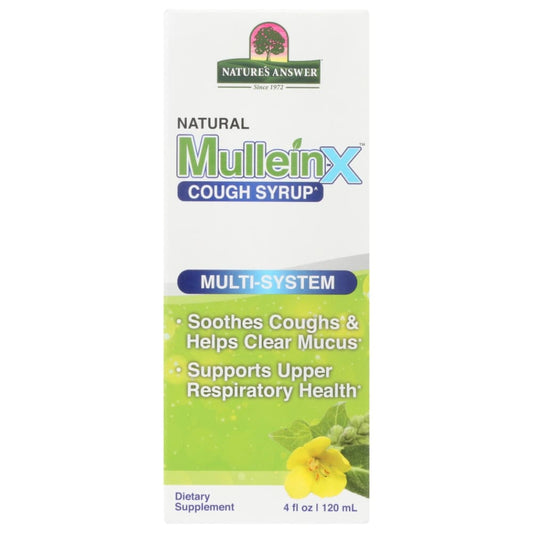 NATURES ANSWER: Mulleinx Multi System Cough Syrup 4 fo - Health > Natural Remedies > Cold Flu Cough Sore Throat - NATURES ANSWER