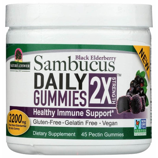 NATURES ANSWER Natures Answer Sambucus Daily 2X Gummy, 45 Pc