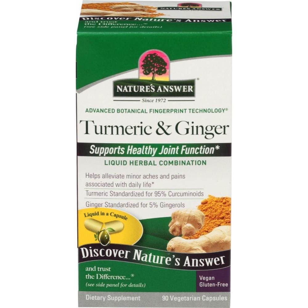 NATURES ANSWER Natures Answer Tumeric Ginger, 90 Vc