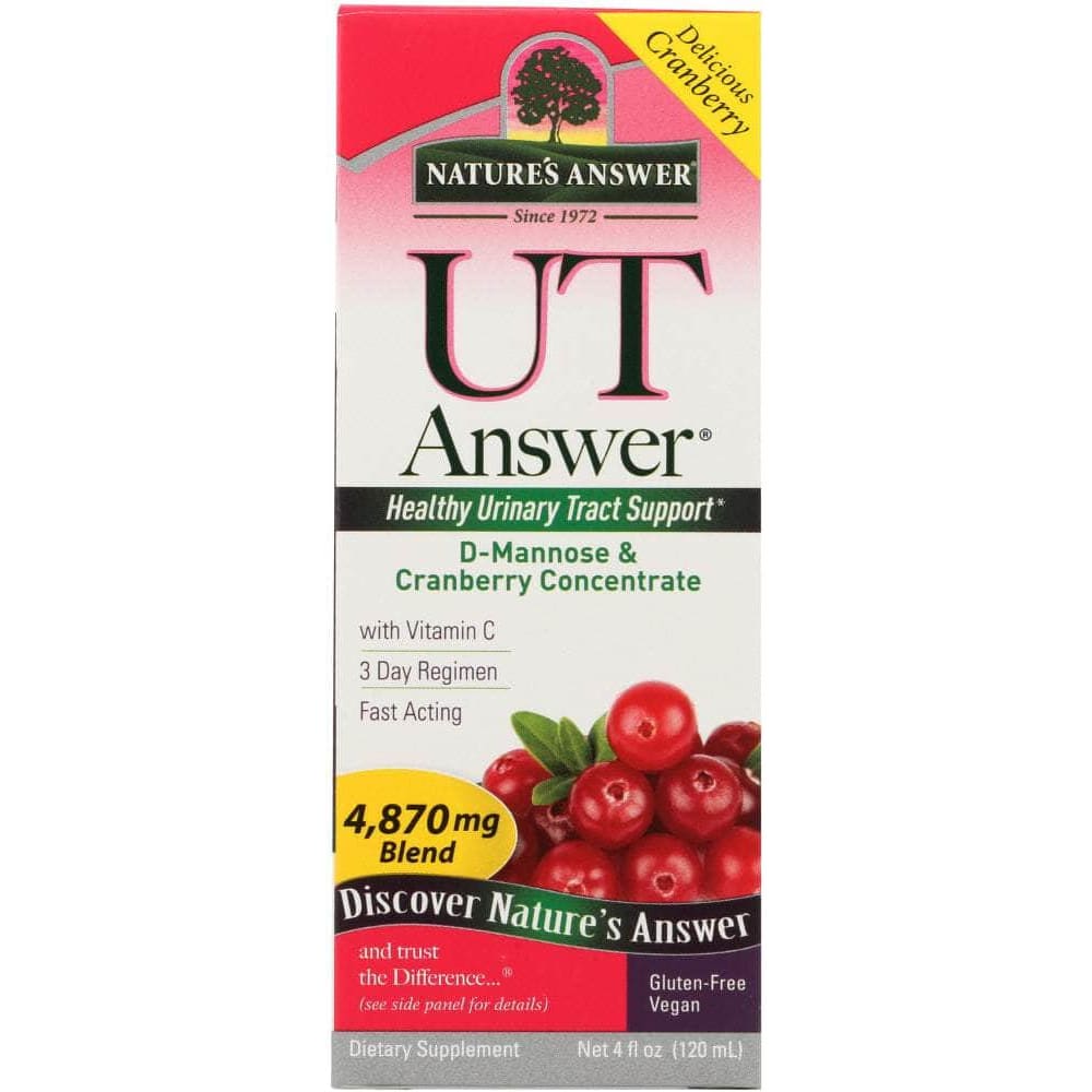 Natures Answer Natures Answer UT Answer D-Mannose & Cranberry Concentrate 4870 mg, 4 Oz