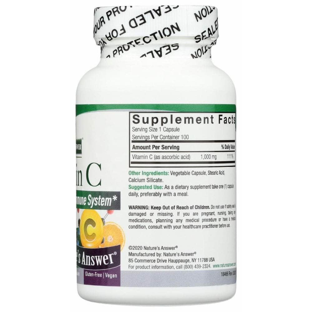 NATURES ANSWER Natures Answer Vitamin C 1000Mg, 100 Vc