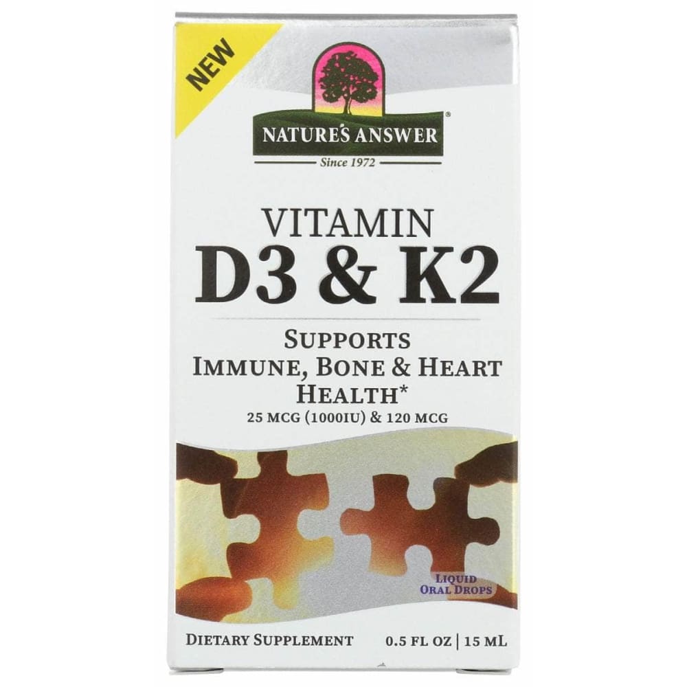 NATURES ANSWER Natures Answer Vitamin D3 & K2 Drop, 0.5 Oz