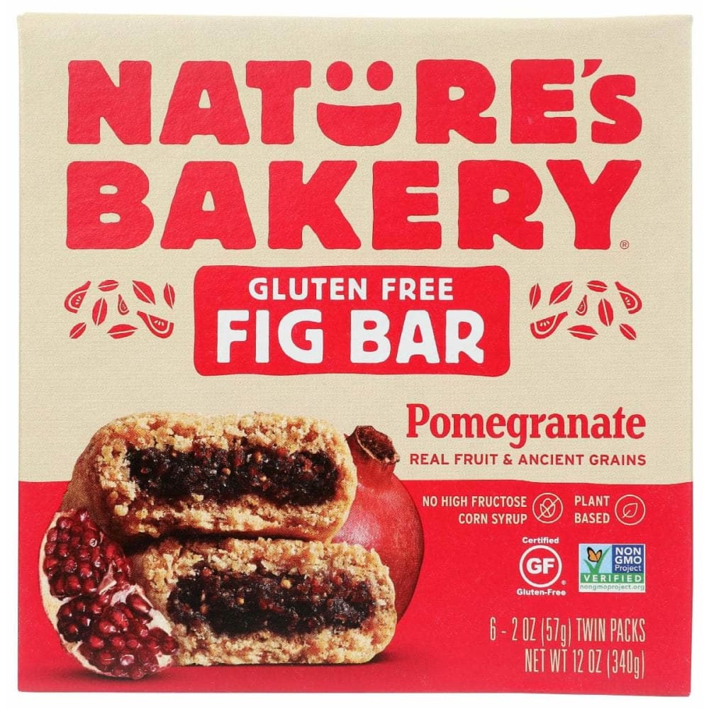 NATURES BAKERY Natures Bakery Bar Fig Gf Pomgrante 6Ct, 12 Oz
