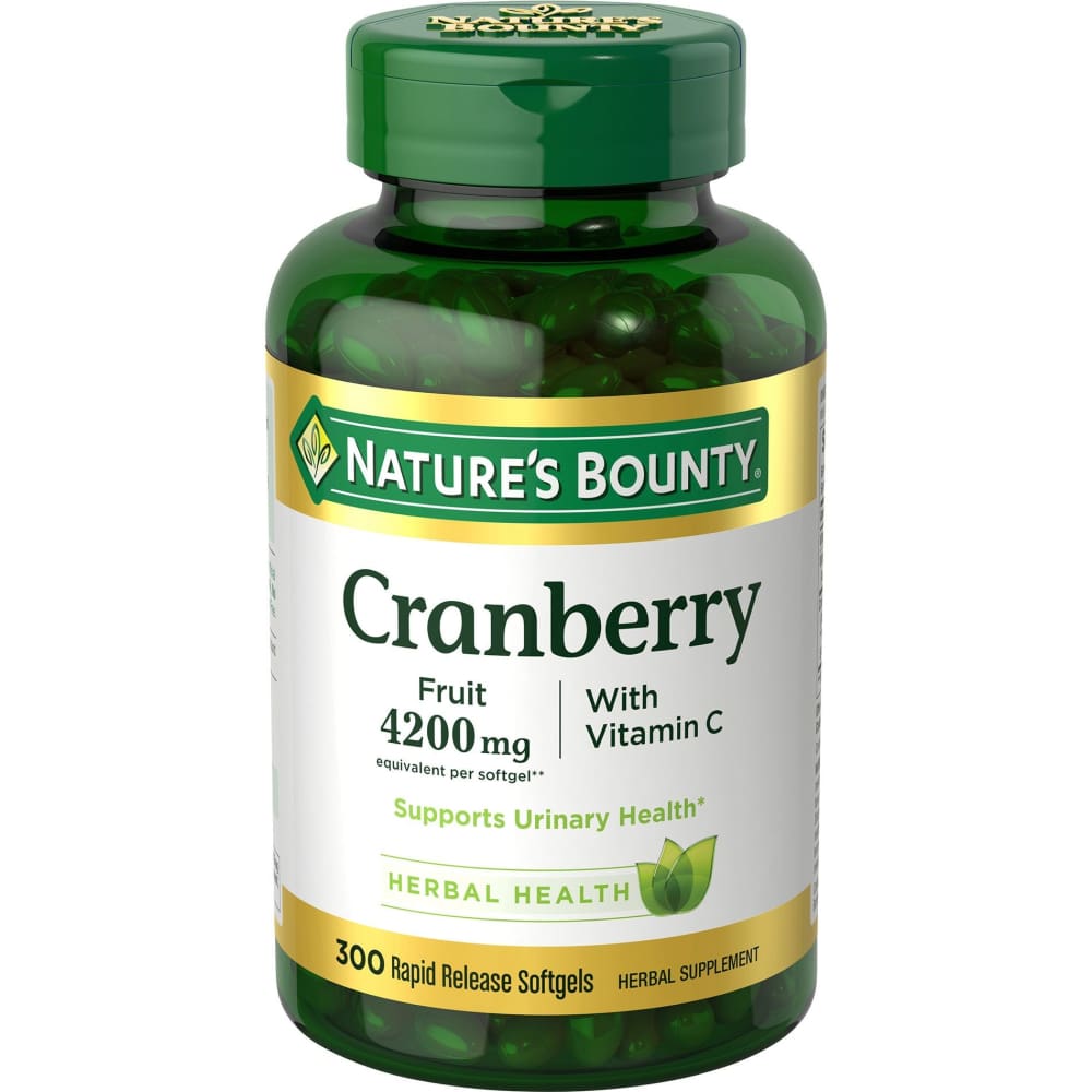 Nature’s Bounty Cranberry Fruit 4200 mg 300 ct. - Nature’s Bounty