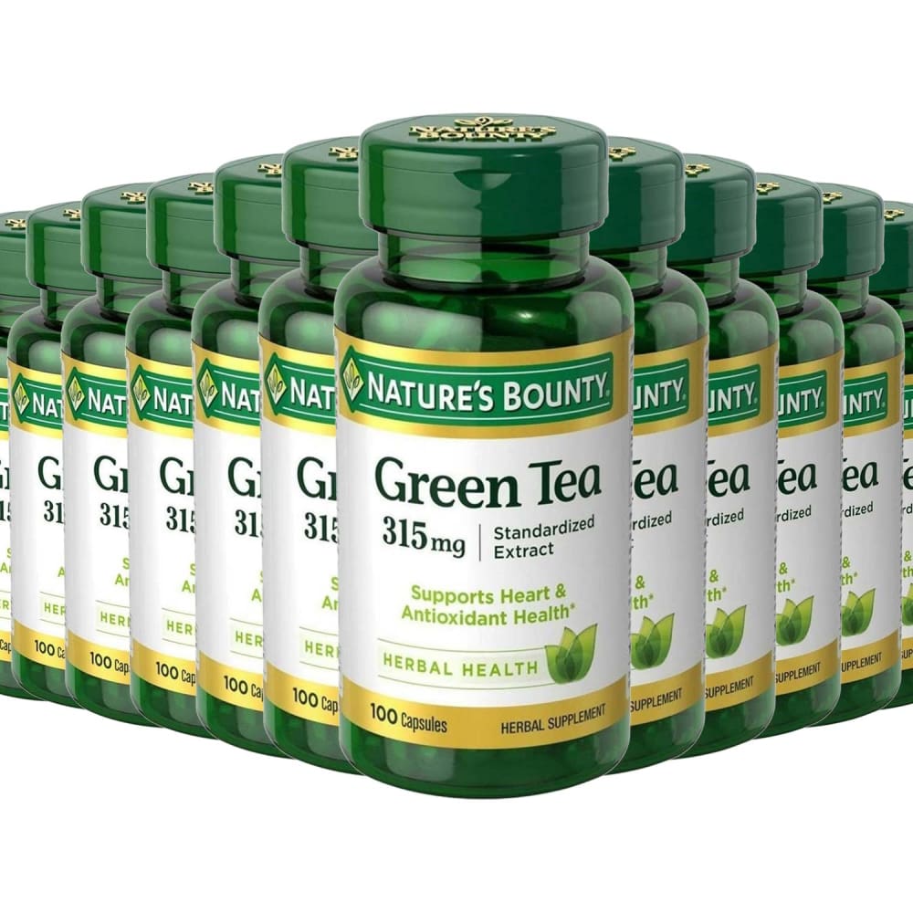 Nature’s Bounty Green Tea Extract 315 mg - 100 Capsules - 12 Pack - Green Tea - Nature’s Bounty