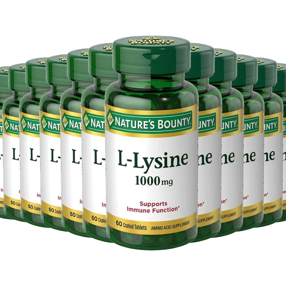 Nature’s Bounty L-Lysine 1000 mg Bulk - 12 Pack - 60 Tabs - L-Lysine - Nature’s Bounty