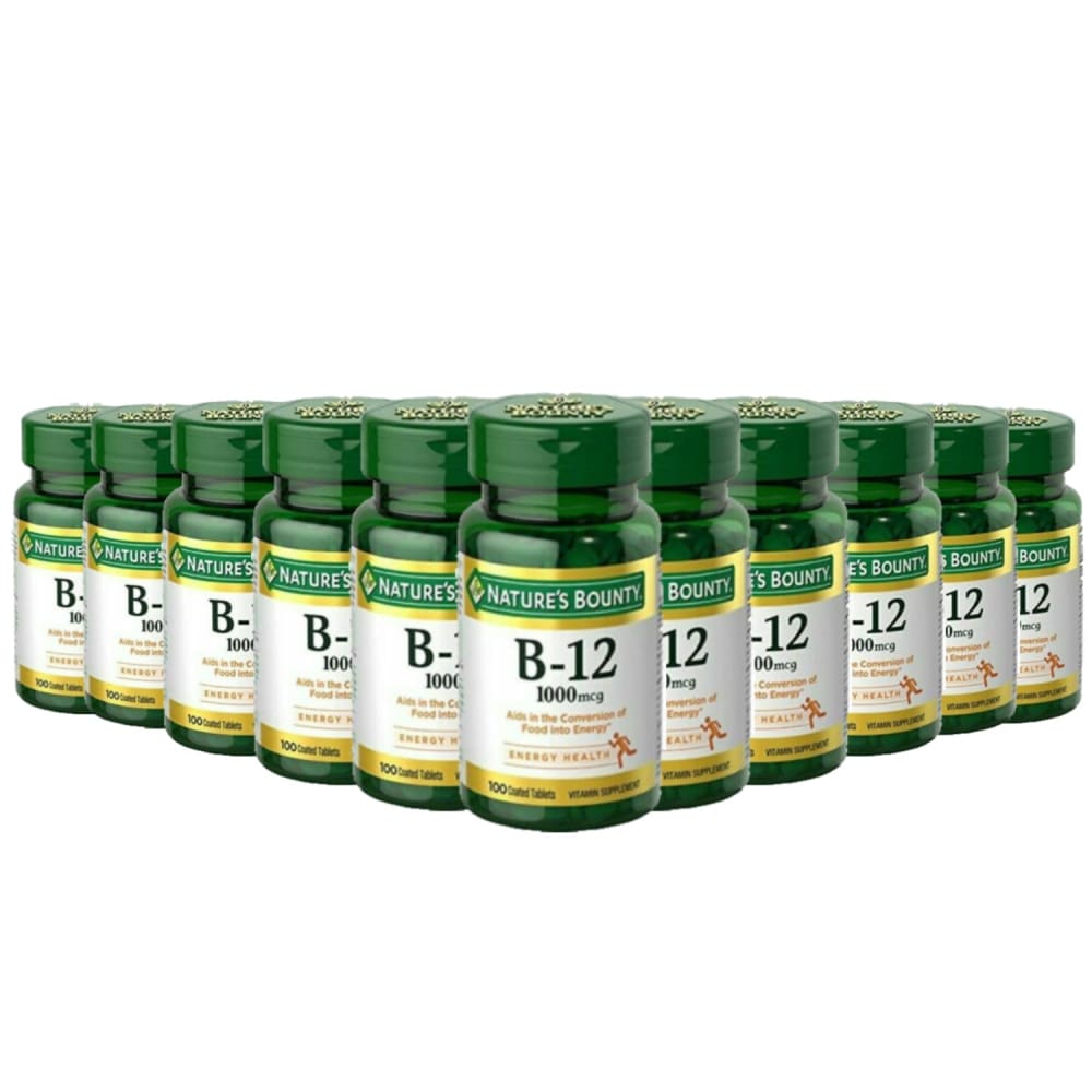 Nature’s Bounty Vitamin B-12 1000 mcg Tablets 100 ct - 12 Pack - Vitamins - Nature’s Bounty