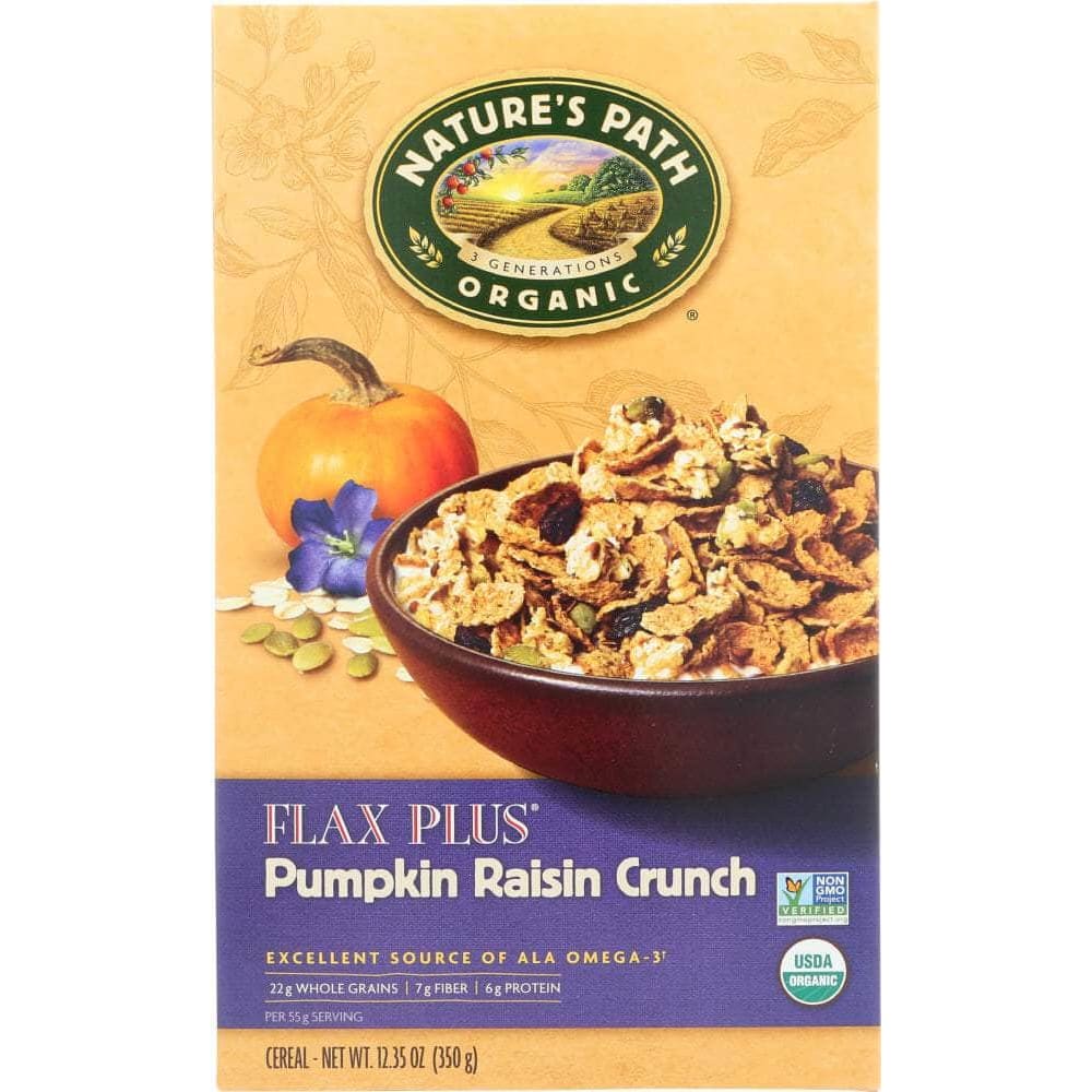 Natures Path Nature's Path Flax Plus Pumpkin Raisin Crunch Cereal, 12.35 oz