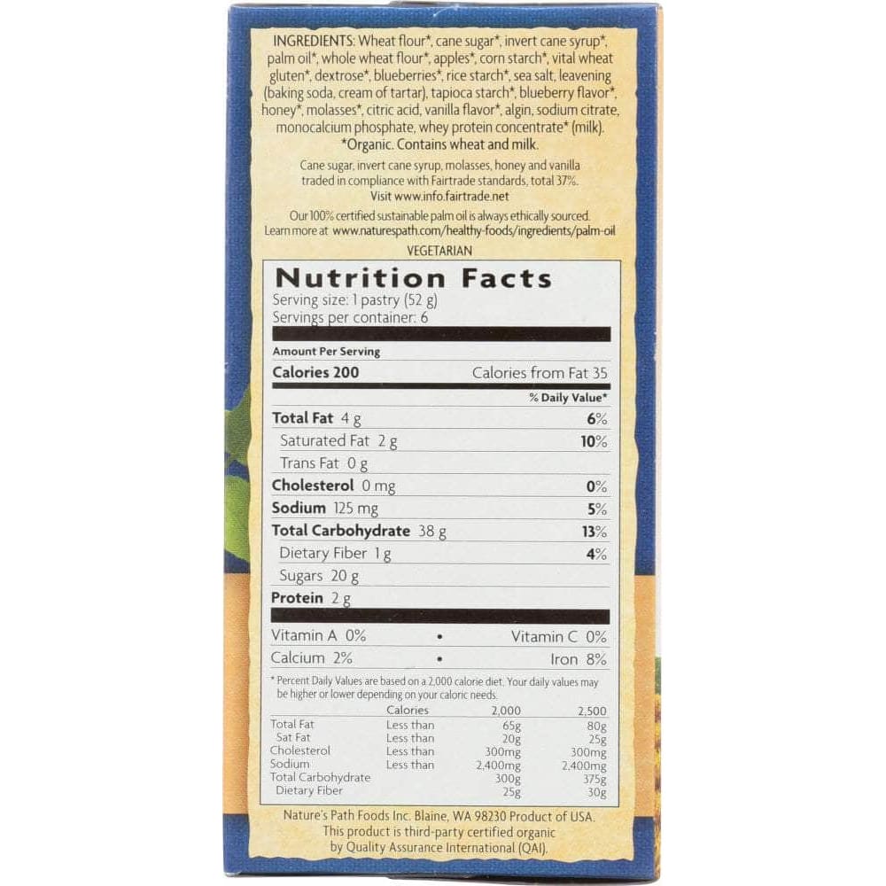 Natures Path Nature's Path Frosted Buncha Blueberries Toaster Pastries, 11 oz