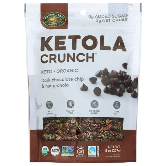 NATURES PATH: Ketola Crunch Dark Chocolate Chip Granola 8 oz (Pack of 3) - Breakfast > Breakfast Foods - NATURES PATH