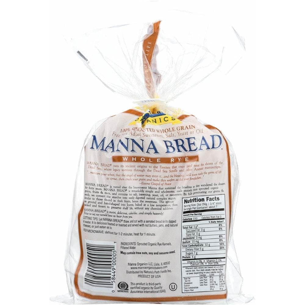 NATURES PATH Natures Path Manna Bread Whole Rye, 14 Oz