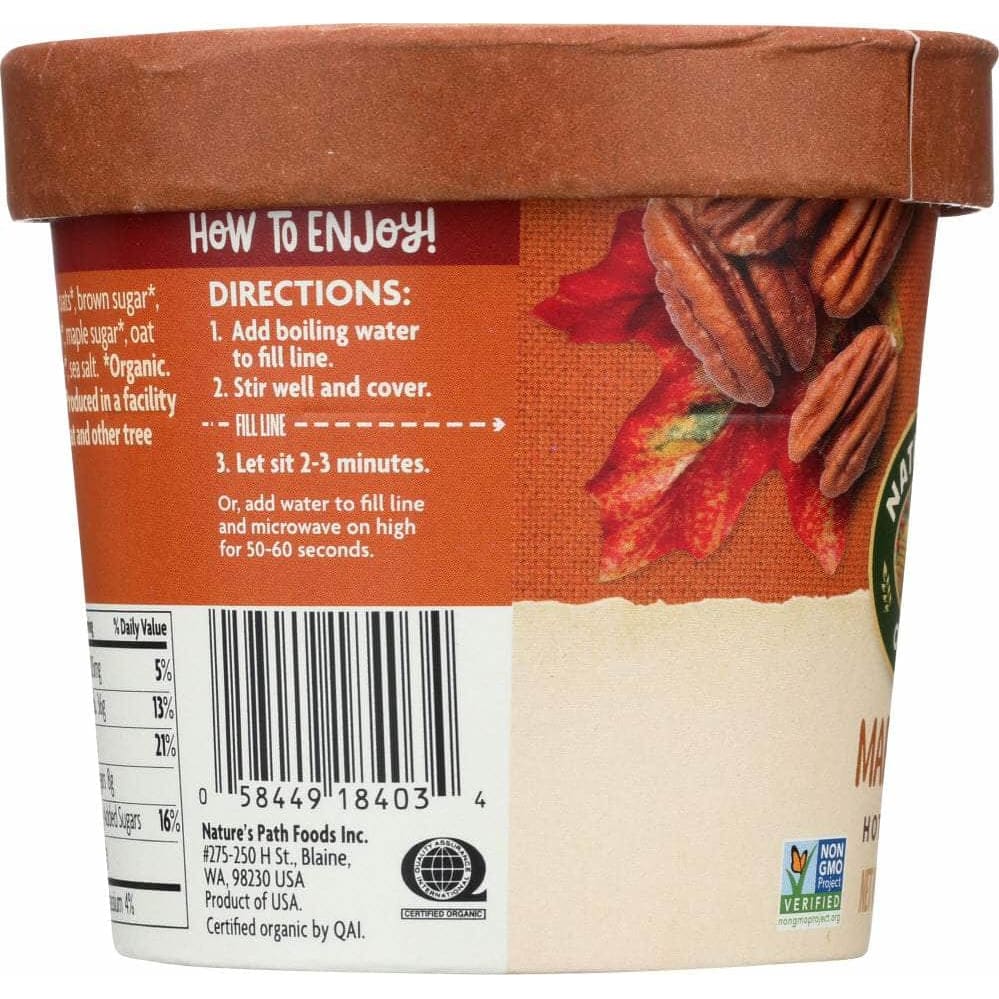 Natures Path Natures Path Maple Pecan Oatmeal Cup, 1.94 oz