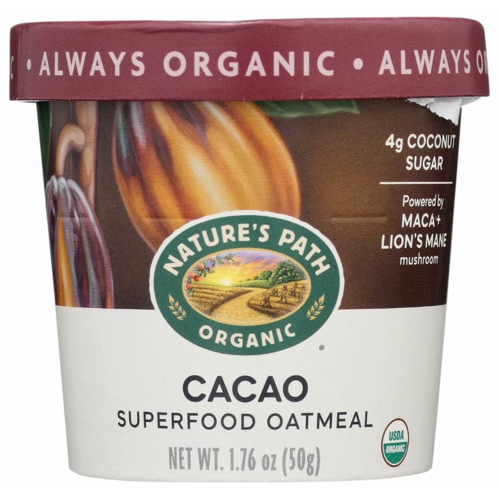 NATURES PATH Grocery > Breakfast > Breakfast Foods NATURES PATH: Oatmeal Cup Cacao, 1.76 oz