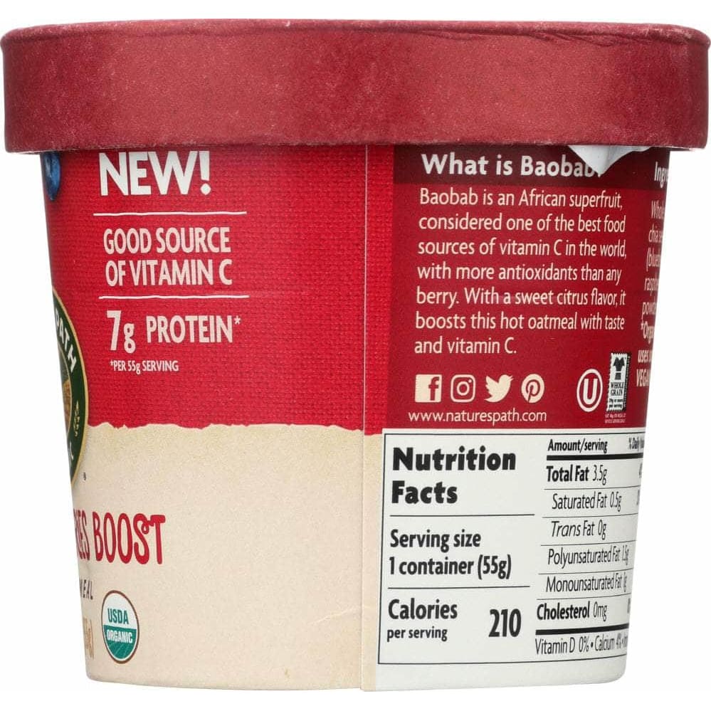 Natures Path Natures Path OATMEAL CUP SMMR BERRIES (1.940 OZ)