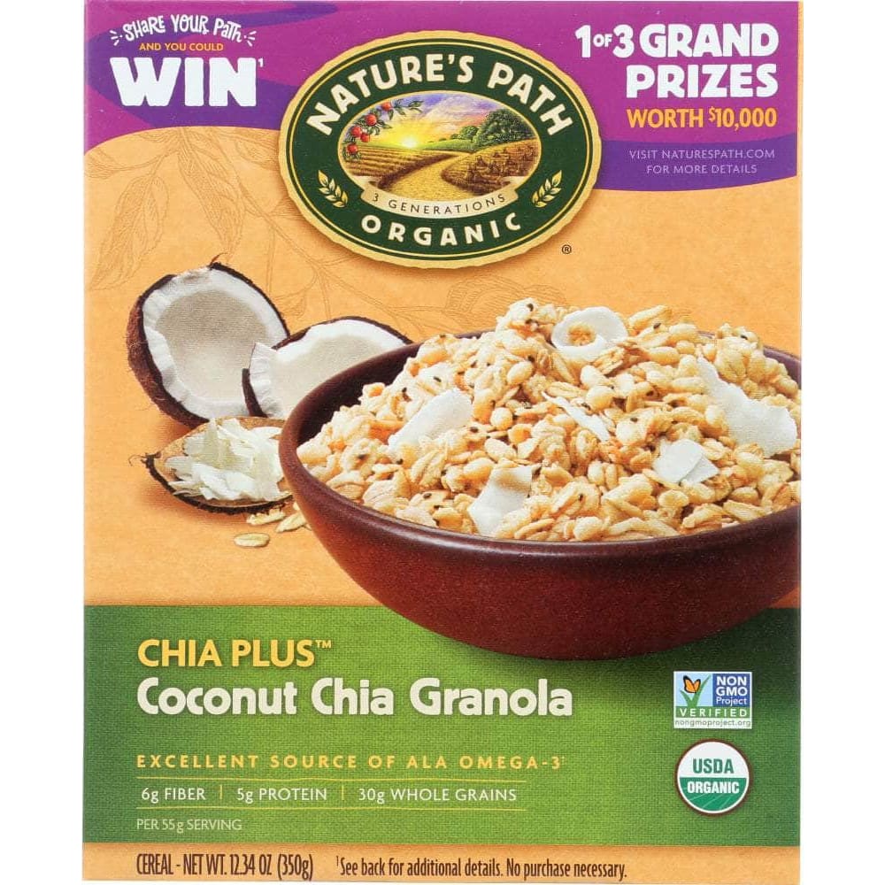 Natures Path Nature's Path Organic Chia Plus Coconut Chia Granola Cereal, 12.34 oz